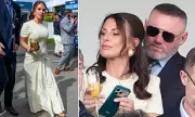 Coleen Rooney Stuns at Grand National in Cream Dress with Husband Wayne