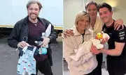 Darren Day Shows Off Grandson's Outfit Despite Broken Wrist from Stage Injury