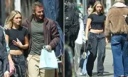 David Beckham's Fashionable Day Out with Daughter Harper in New York