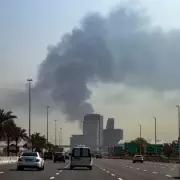 Debris from Intercepted Drones Damages Buildings in Dubai