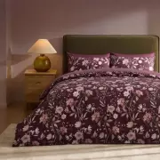 Dusk's Plum Floral Duvet Set: Luxury Bedding for £18 in Spring Refresh