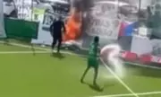 Ex-Brighton Star Ezequiel Schelotto Extinguishes Fire During Swiss Match