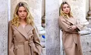 Florence Pugh Stuns in Nude Trench Coat During Max Mara Shoot in Rome