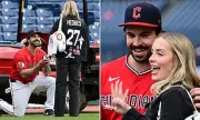 Guardians' Austin Hedges Proposes on Field After Cleveland's Victory Over Orioles