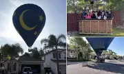Hot Air Balloon Makes Emergency Landing in California Couple's Backyard