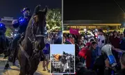 Israeli Police Deploy Mounted Units to Disperse Anti-War Protest in Tel Aviv