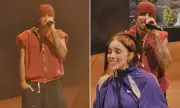Justin Bieber and Billie Eilish Share Hysterical Laughs at Coachella