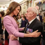 Kate Middleton Comforts Grieving Police Hero at Queen Elizabeth II Centenary