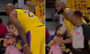 LeBron James' Playoff Scare: Ball Hits Young Fan During Lakers' Opening Game