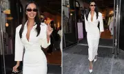 Maya Jama Stuns in White Midi Dress at Joe & The Juice Matcha Launch