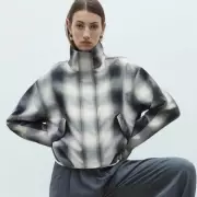 M&S Check Funnel Neck Jacket Sells Out Rapidly as Shoppers Hail Stylish £60 Design