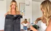 Mum's Genius Jeans Hack Uses Shoelace for Perfect Fit Without Tailor