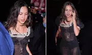 Olivia Rodrigo Turns Heads in Sheer Polka Dot Dress at SNL Cast Dinner