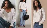 Pintuck Blouse Emerges as Spring's Must-Have Denim Companion