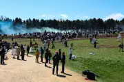 Police Use Rubber Bullets and Pepper Spray to Repel Beagle Lab Protesters in Wisconsin