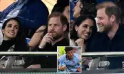Prince Harry and Meghan Markle Attend Super Rugby Match in Sydney