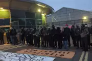 Pro-Palestinian protesters blockade defence factory in Edinburgh