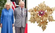 Queen Camilla Wears Tiffany & Co Brooch Gifted by Trumps During US State Visit