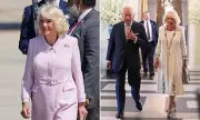 Queen Camilla's Dior Dress and Union Jack Brooch Send Unity Message on US State Visit