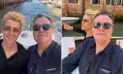 Russell T Davies and Boyfriend Oliver Cole Enjoy Speedboat Ride in Venice