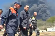Russia Battles Massive Oil Refinery Fire After Third Ukrainian Strike