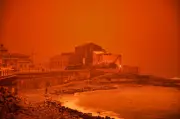 Storm Erminio Brings Apocalyptic Orange Skies to Crete with Sahara Dust
