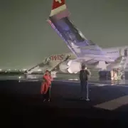 Swiss Air Plane Engine Fire Forces Emergency Evacuation in Delhi