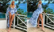 Tess Daly Flaunts Age-Defying Figure in Blue Swimsuit on Lavish Family Holiday