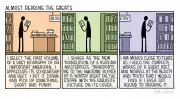 Tom Gauld's Cartoon on Almost Reading the Greats Sparks Debate