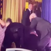 Trump Stumbles in Dramatic Footage During Shooting at White House Dinner