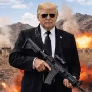 Trump Threatens Iran with 'No More Mr Nice Guy' in AI-Generated Image