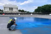 Trump touts progress on Lincoln Memorial reflecting pool revamp