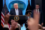 Trump's Bizarre Iran War Press Conference Mixes Bombing Threats and False Claims