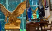 Trump's Oval Office Gets Golden Eagle Statue Amid Lavish Renovations