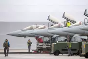 UK Typhoons Scrambled to Counter Russian Drone Threat Over Romania