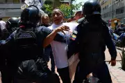 Venezuelan Police Block Protesters Demanding Wage and Pension Increases