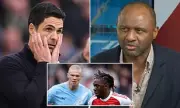Vieira Criticises Arteta's Eze Substitution in Arsenal's Defeat to Man City