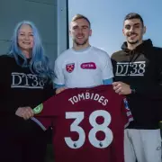 West Ham's DT38 Pin Honors Dylan Tombides in Relegation Battle