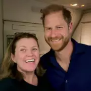 Woman comforted by Prince Harry on flight after grandmother's funeral