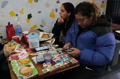 Argentine Plazas Flooded with World Cup Sticker Trading Craze