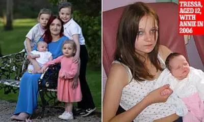 Britain's Youngest Mum at 12 Now 32 with Four Kids and a Harrowing Past