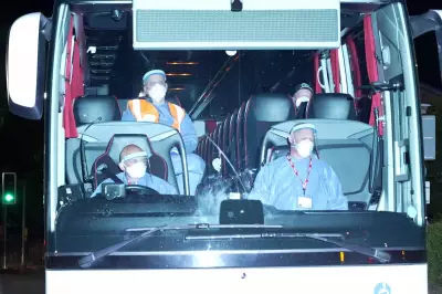 Britons from hantavirus-hit cruise ship arrive at UK isolation facility