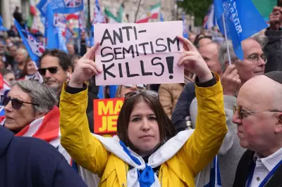 Cabinet minister booed at London antisemitism rally as thousands protest