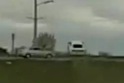 Car Flies Over Another Vehicle During Wisconsin Police Chase