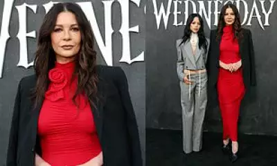 Catherine Zeta-Jones and Jenna Ortega Stun at Wednesday Event in LA
