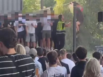 Chaos Erupts at Free ANOTR Pop-Up Gig in Manchester as Fans Climb Fences