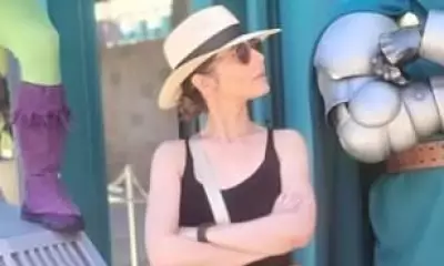 Cheryl Shares Rare Photos with Son Bear at Universal Orlando Resort