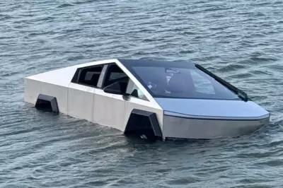 Cybertruck driver arrested after using 'Wade Mode' to drive into Texas lake