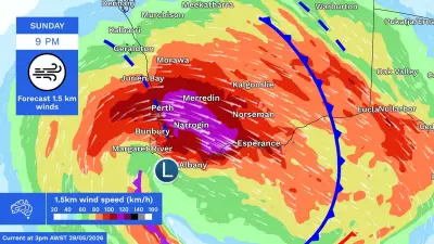 Cyclone-Strength Storm Threatens Western Australia with 125km/h Winds