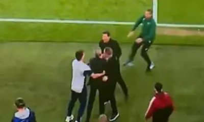 Diego Simeone Shoves Arsenal's Andrea Berta in Champions League Win